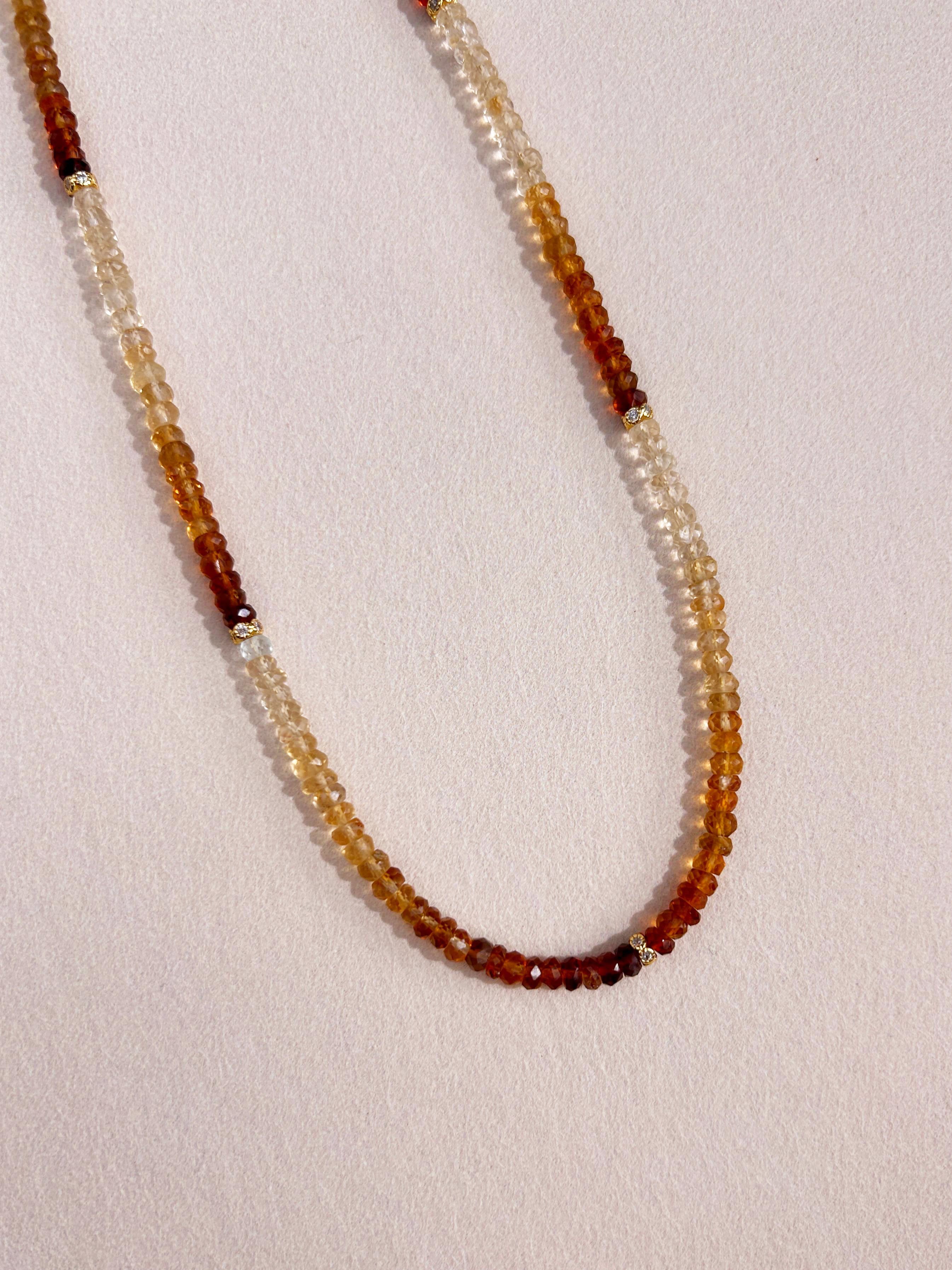 Collier en citrine