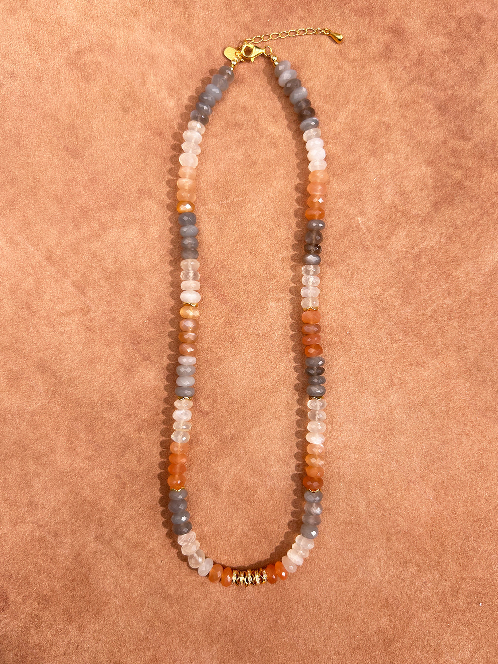 Collier en pierre de lune dégradé
