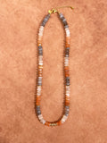 Collier en pierre de lune dégradé