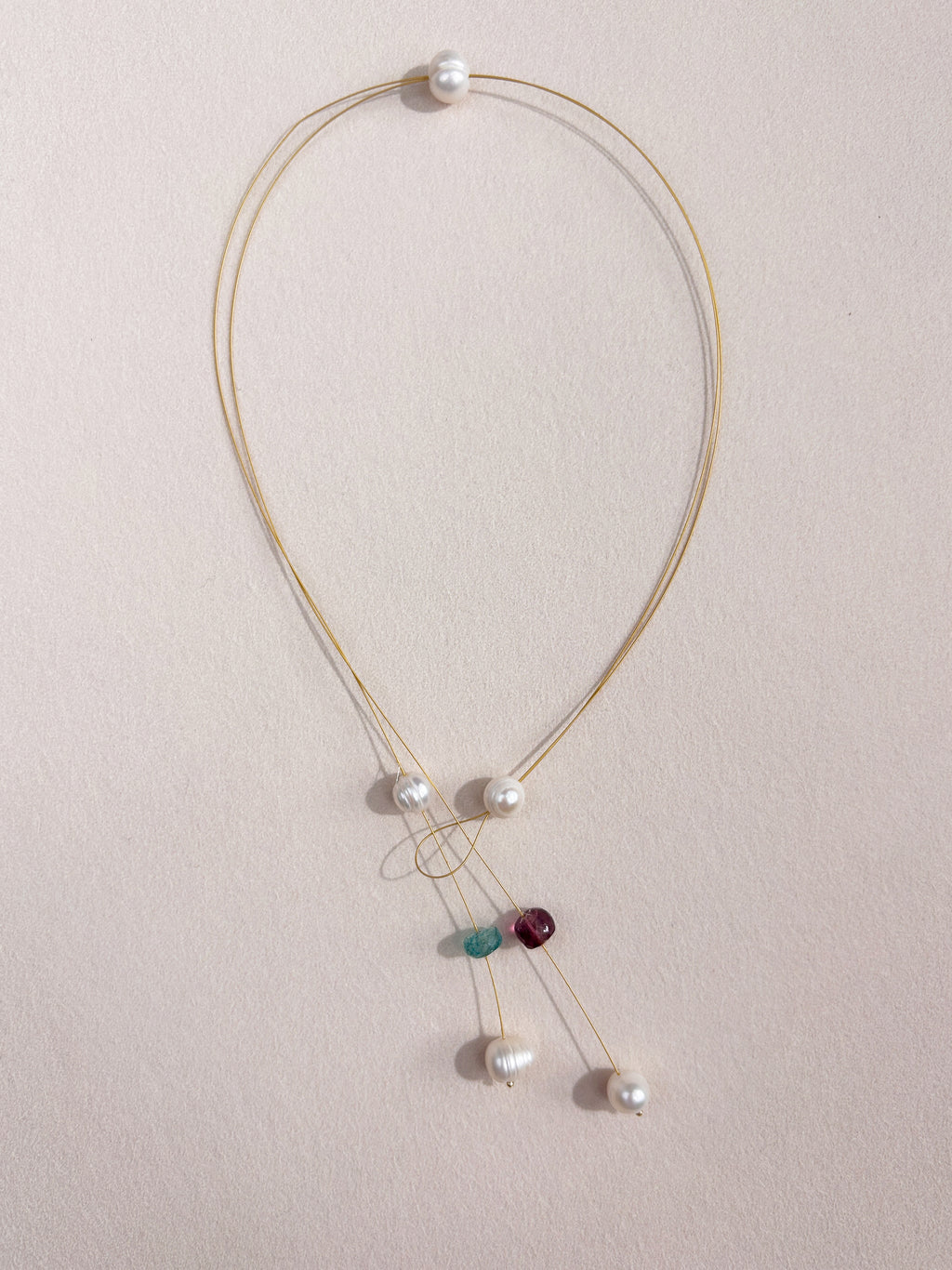 Collier en perles et fluorine