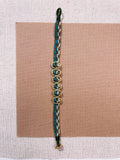 NOEUD Bracelet tressé vert