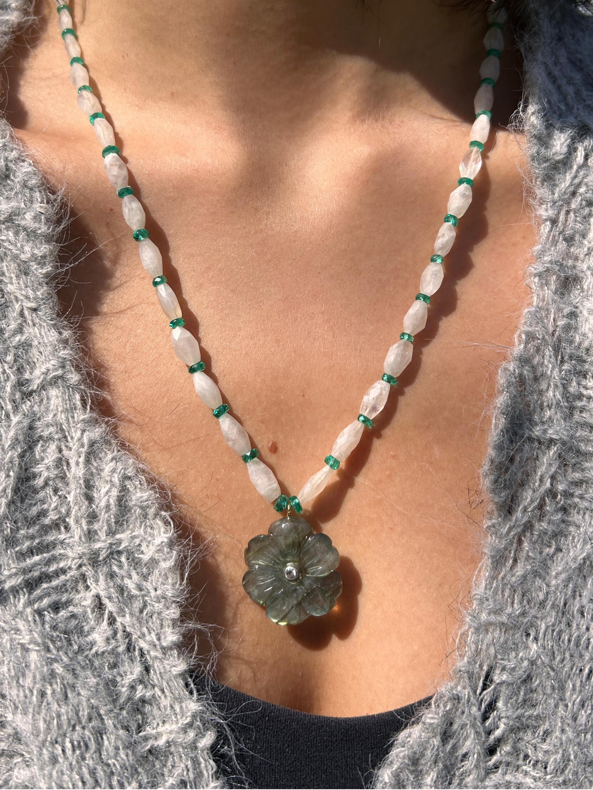 Collier Pétales d'Aurore Boréale