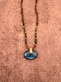 VÉNUS Collier pendentif en labradorite
