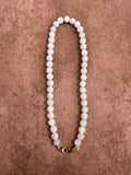 Collier simple en pierre de lune blanche